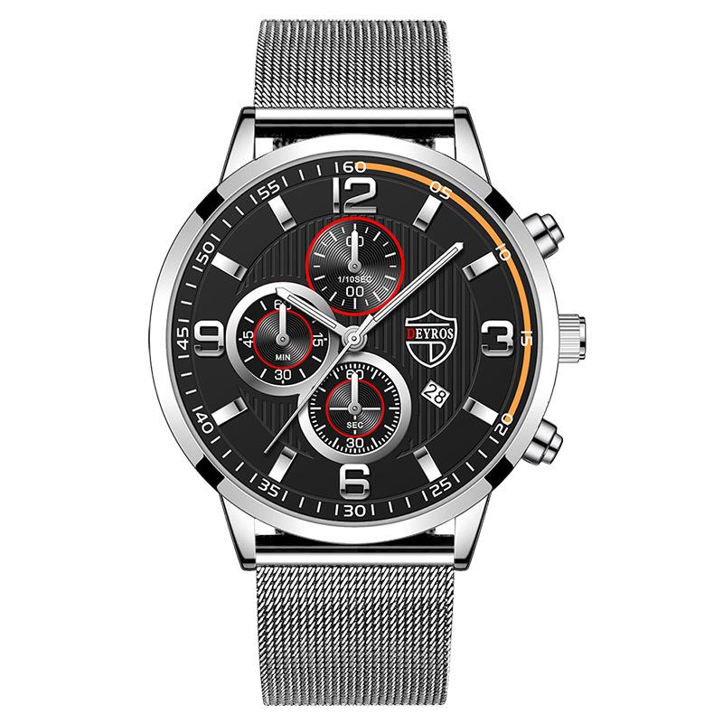 Men S Watch Fashion Stainless Steel Mesh Strap Calendar Luminous Quartz Watch
Men S Watch Fashion Stainless Steel Mesh Strap Calendar Luminous Quartz Watch