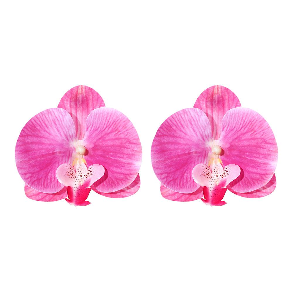 Metal Resinous Imitation Butterfly Orchid Flower Stud Earrings for Women New Simple Trend Design Zircon Party Accessories Яскраво-рожевий
Metal Resinous Imitation Butterfly Orchid Flower Stud Earrings for Women New Simple Trend Design Zircon Party Accessories Яскраво-рожевий