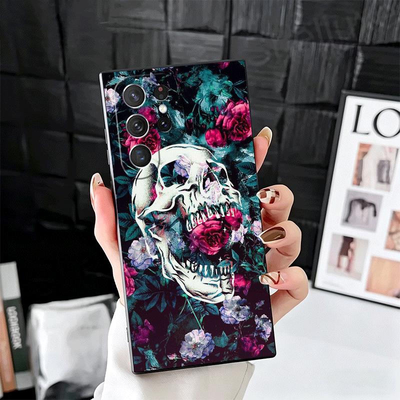 Floral Skull Flower Skeleton Soft Phone Case for Samsung Galaxy S26 S25 Edge S24 Ultra S23 Plus S22 S21 FE S20 Black Cover Back Samsung S23 Plus
Floral Skull Flower Skeleton Soft Phone Case for Samsung Galaxy S26 S25 Edge S24 Ultra S23 Plus S22 S21 FE S20 Black Cover Back Samsung S23 Plus