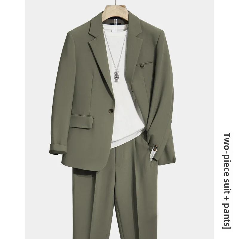 Весна-лето Повседневные костюмы Мужские свободные легкие шикарные корейские стильные модные куртки в западном стиле XS зелёный
Весна-лето Повседневные костюмы Мужские свободные легкие шикарные корейские стильные модные куртки в западном стиле XS зелёный