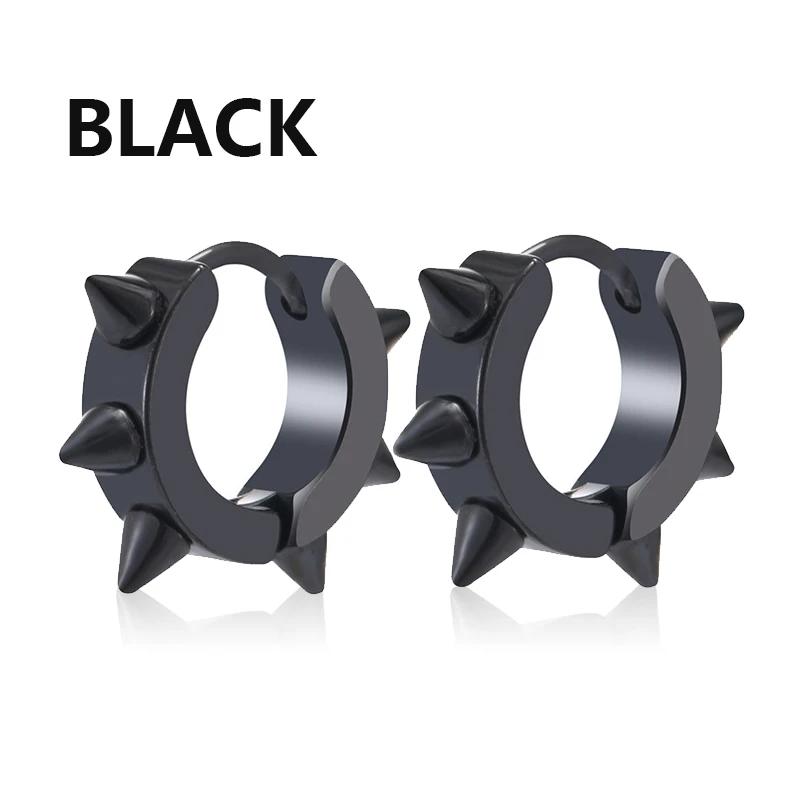 1Pair Punk Stainless Steel Round Circle Hoop Earrings For Men Women Not Fade Clip Earrings Hip Hop Male Jewelry чорний
1Pair Punk Stainless Steel Round Circle Hoop Earrings For Men Women Not Fade Clip Earrings Hip Hop Male Jewelry чорний