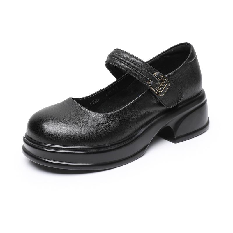 Новые кожаные туфли на толстой подошве для женщин, лоферы на толстом каблуке большого размера, с мелким вырезом, туфли Мэри Джейн, женская одинарная обувь 43
Новые кожаные туфли на толстой подошве для женщин, лоферы на толстом каблуке большого размера, с мелким вырезом, туфли Мэри Джейн, женская одинарная обувь 43