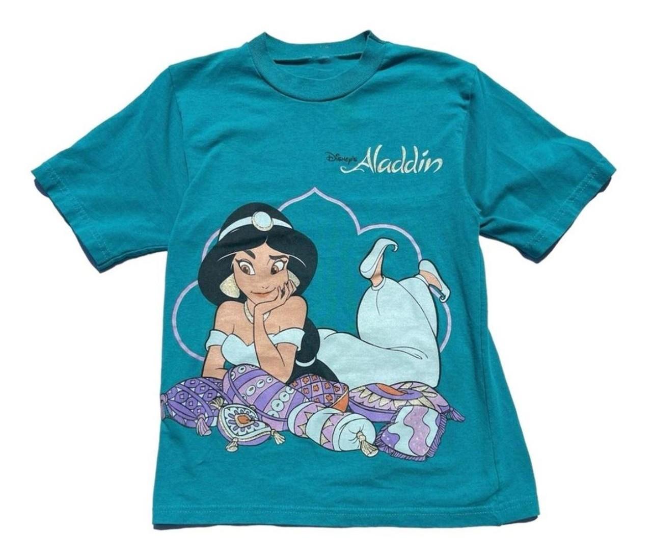 NEW 90s Disney Aladdin Princess Jasmine Teal Graphic Tee Shirt Reprint L
NEW 90s Disney Aladdin Princess Jasmine Teal Graphic Tee Shirt Reprint L