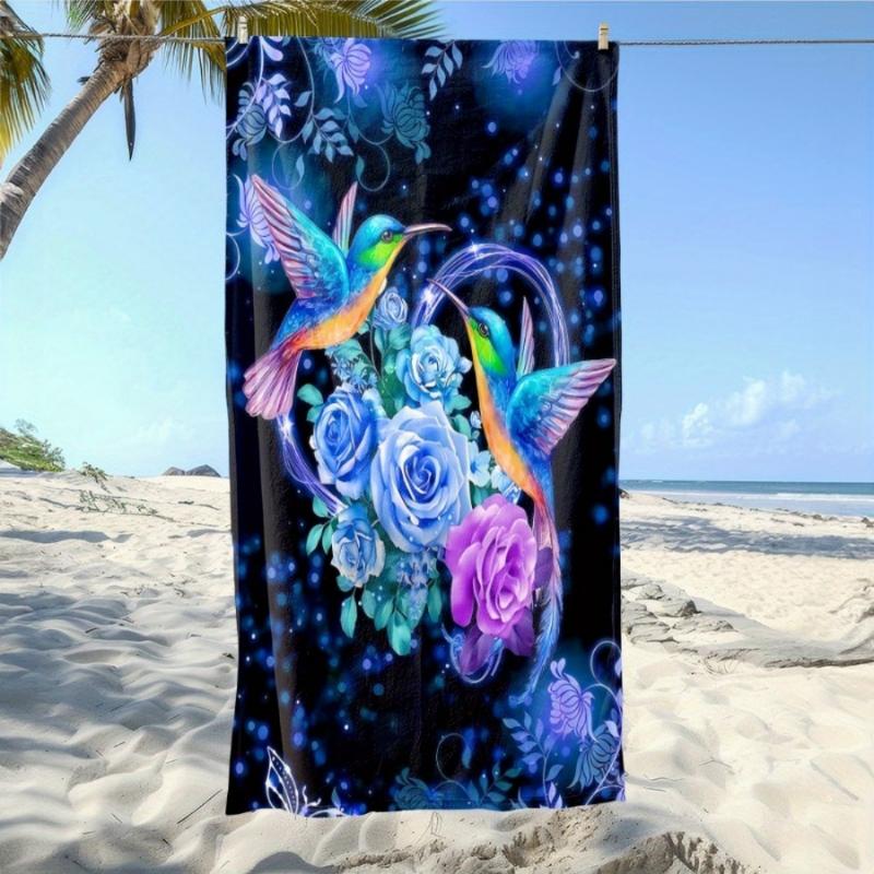 Hummingbird Floral Beach Towel Patterned Sunscreen And Windproof Suitable For Swimming Pool Camping Travel Blanket W40*H60(CM)
Hummingbird Floral Beach Towel Patterned Sunscreen And Windproof Suitable For Swimming Pool Camping Travel Blanket W40*H60(CM)