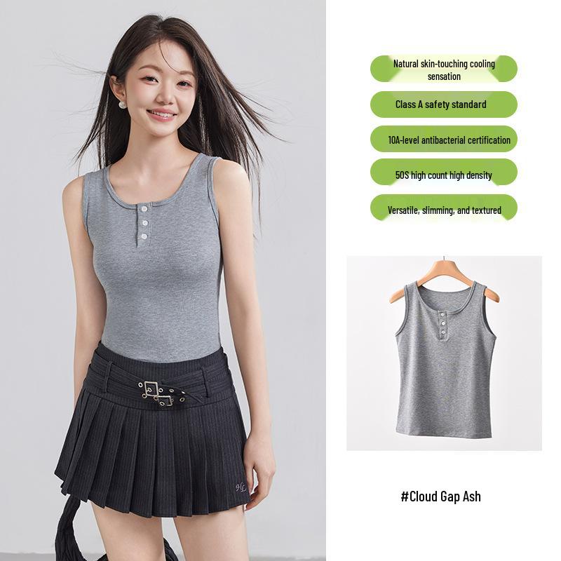 Tencel Lyocell Knit Women s Sleeveless Vest: Versatile Inner and Outer Layer Top L (50-57.5 kg)
Tencel Lyocell Knit Women s Sleeveless Vest: Versatile Inner and Outer Layer Top L (50-57.5 kg)