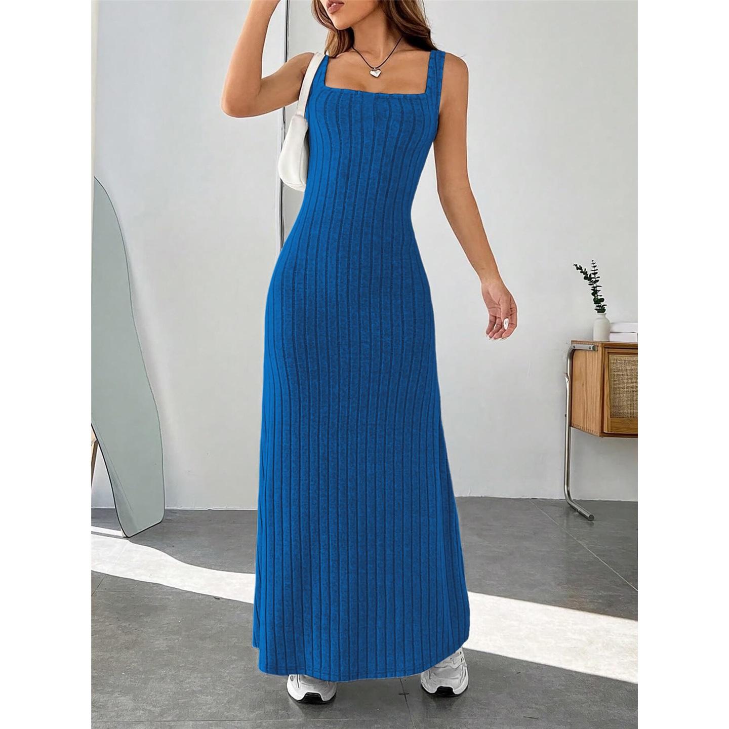 Женское летнее однотонное повседневное платье-жилет с меховыми подтяжками в полоску XXL синий
Женское летнее однотонное повседневное платье-жилет с меховыми подтяжками в полоску XXL синий