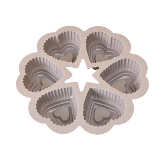 Heart Shape Silicone Cake Mold 6-Cup Non-Stick Baking Pan Soft Heat-resistant Chocolate Mold Reusable Easy Release Cake Mold for Home Kitchen DIY серый
Heart Shape Silicone Cake Mold 6-Cup Non-Stick Baking Pan Soft Heat-resistant Chocolate Mold Reusable Easy Release Cake Mold for Home Kitchen DIY серый