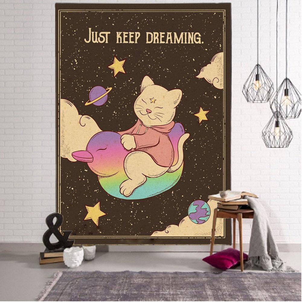Vintage Bohemian Cat Wall Tapestry for Bedroom Dorm Bedside Decor Hanging Artistic Cat Theme Home Decor 74x94cm(29x37in)
Vintage Bohemian Cat Wall Tapestry for Bedroom Dorm Bedside Decor Hanging Artistic Cat Theme Home Decor 74x94cm(29x37in)