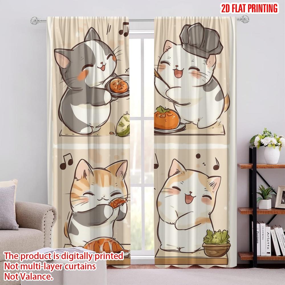 2pcs,2D plane printing Minimalist Curtains Cheery Chef Cats Polyester Fabric (without rod) Home Decor Ldeal for Living Room & 52.50 × 116.00 cm 2 pcs
2pcs,2D plane printing Minimalist Curtains Cheery Chef Cats Polyester Fabric (without rod) Home Decor Ldeal for Living Room & 52.50 × 116.00 cm 2 pcs