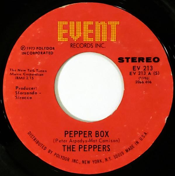 7inch Record PEPPERS - Pepper Box EV213 Event Records I 1974 US Dance & Electronica Used
7inch Record PEPPERS - Pepper Box EV213 Event Records I 1974 US Dance & Electronica Used