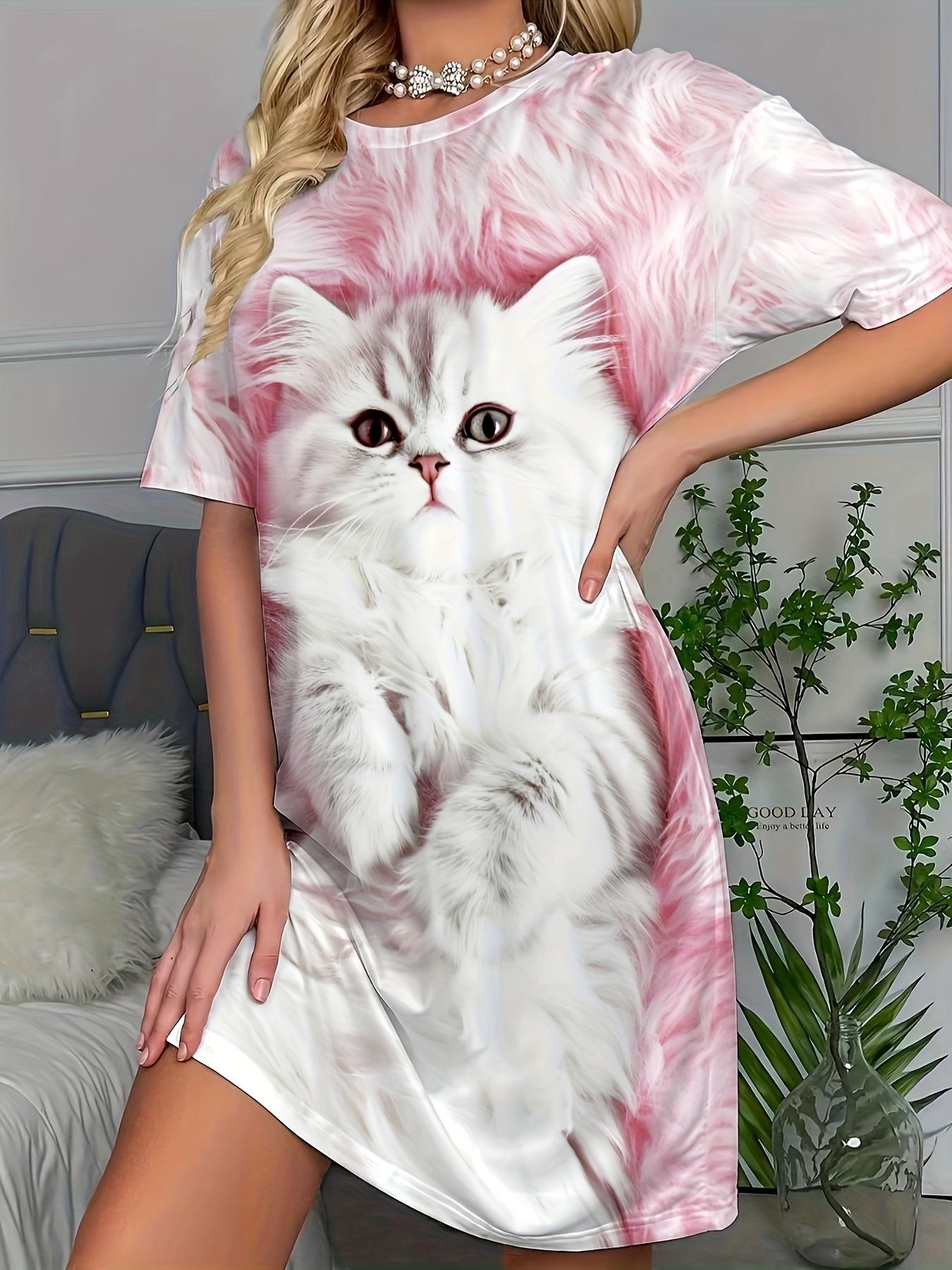 Cute Kitten ; Kitter Short Sleeve Dress - Round Neck -Line Dress with Kitten Patterns. Machine Washable - Casual Dress for Home ; Casual Attire. Cozy 2XL дубильная кора
Cute Kitten ; Kitter Short Sleeve Dress - Round Neck -Line Dress with Kitten Patterns. Machine Washable - Casual Dress for Home ; Casual Attire. Cozy 2XL дубильная кора