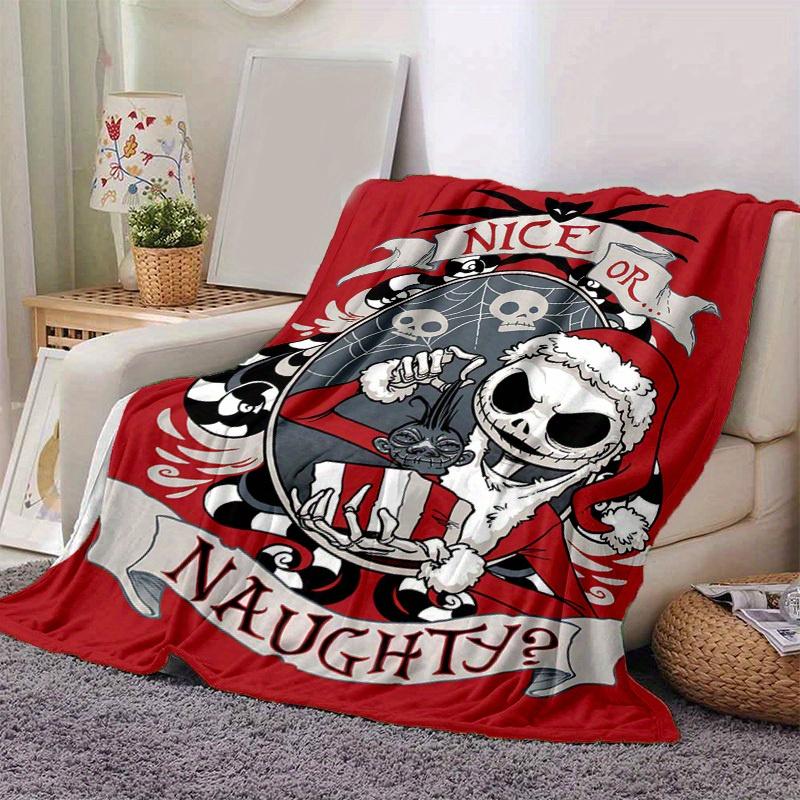 1pc. Cute Nightmare Before Christmas Jack Skellington Nice or Naughty Blanket, Cozy Throw Blanket for Home Decor, Gift Idea for Friends and 100x150cm
1pc. Cute Nightmare Before Christmas Jack Skellington Nice or Naughty Blanket, Cozy Throw Blanket for Home Decor, Gift Idea for Friends and 100x150cm