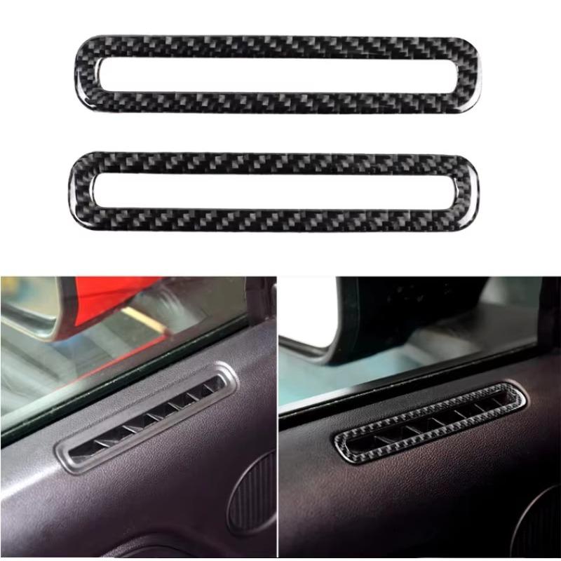 2pcs Carbon Fiber Interior Door Air Condition Vent Outlet Cover Trim AC Vent Cover Accessories For Ford Mustang 2015-2019
2pcs Carbon Fiber Interior Door Air Condition Vent Outlet Cover Trim AC Vent Cover Accessories For Ford Mustang 2015-2019