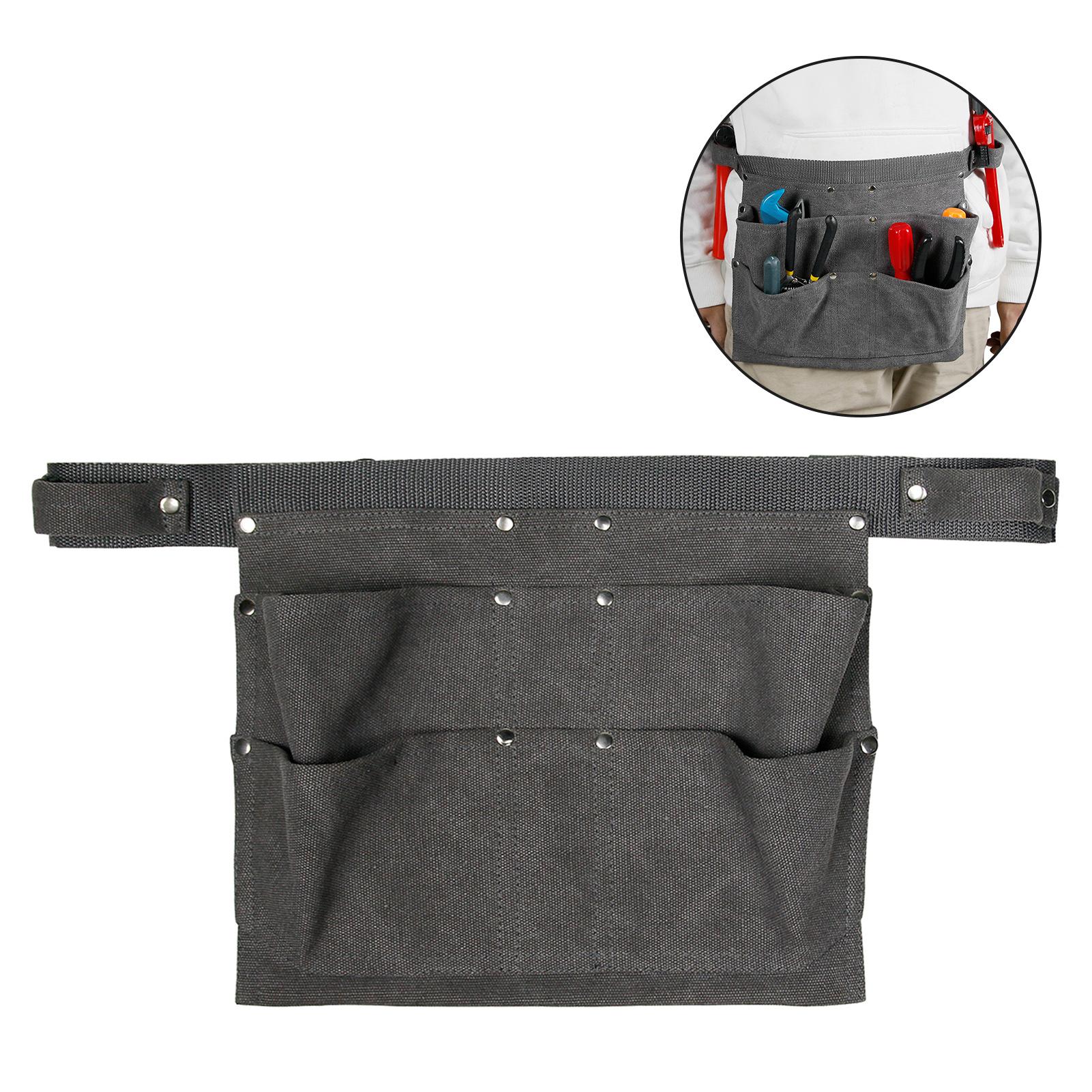 Portable Tool Storage Bag Multi Pocket Durable Canvas Waist Bag For Electricians Carpenters Gardeners Hardware Organizer Bag серый
Portable Tool Storage Bag Multi Pocket Durable Canvas Waist Bag For Electricians Carpenters Gardeners Hardware Organizer Bag серый