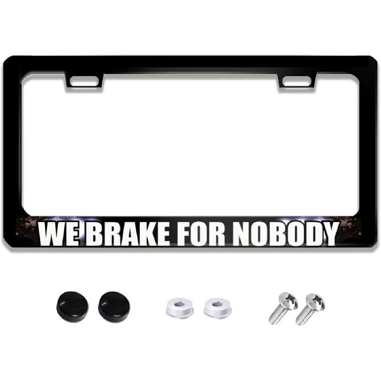 Have A Grateful Day License Plate Frame, Car Accessories Stainless Steel Car Plate Covers with Free Screws Fasteners Caps 6.3 X 12.2 in We Brake for Nobody
Have A Grateful Day License Plate Frame, Car Accessories Stainless Steel Car Plate Covers with Free Screws Fasteners Caps 6.3 X 12.2 in We Brake for Nobody