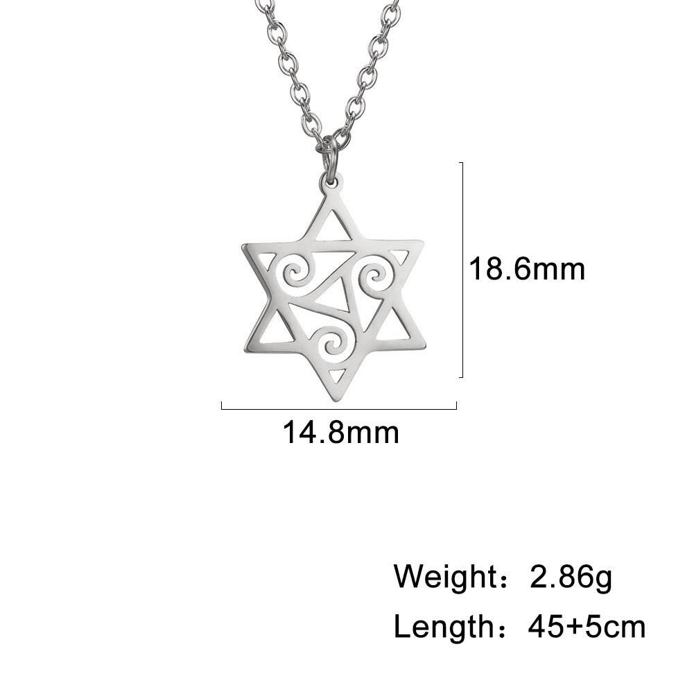 LIKGREAT Magen David Star Necklace for Men Women Israel Je Hexagram Pendant NeckChain Stainless Steel Cross Choker Jewelry
LIKGREAT Magen David Star Necklace for Men Women Israel Je Hexagram Pendant NeckChain Stainless Steel Cross Choker Jewelry