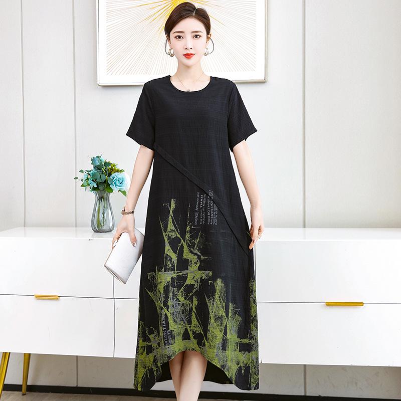 2026 Summer Women s Short Sleeve Long Dress – Mid-Length, Over-the-Knee, Age-Reducing 5XL (recommended 160-175 jin) чёрный
2026 Summer Women s Short Sleeve Long Dress – Mid-Length, Over-the-Knee, Age-Reducing 5XL (recommended 160-175 jin) чёрный