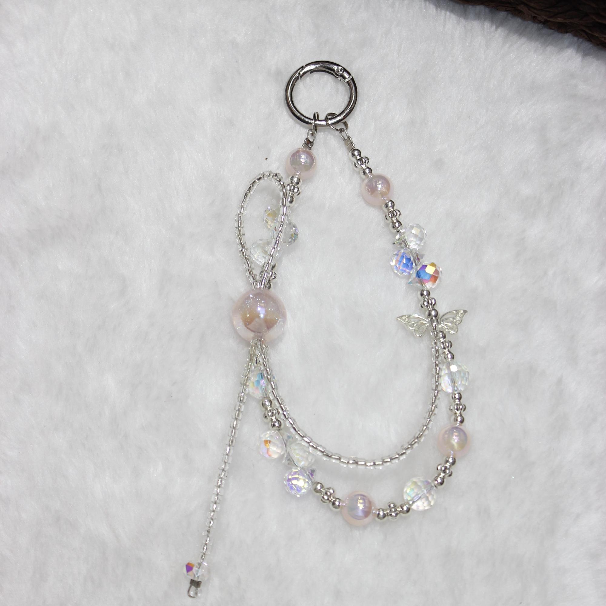Cell Phone Lanyard 26cm Colorful Crystal Double Chain Phone Chain Wrist Strap A
Cell Phone Lanyard 26cm Colorful Crystal Double Chain Phone Chain Wrist Strap A
