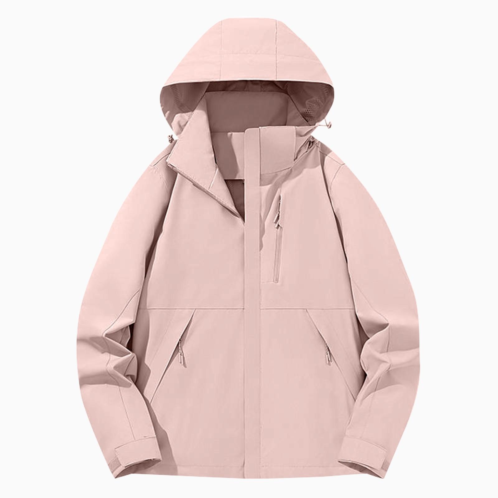 Women Solid Stripe Rain Jacket Outdoor Plus Waterproof Hooded Raincoat Windproof M рожевий
Women Solid Stripe Rain Jacket Outdoor Plus Waterproof Hooded Raincoat Windproof M рожевий