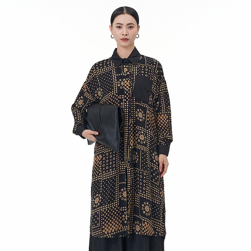 Spring 2026 Women s Plus Size Long Sleeve Polka Dot Shirt Dress - Printed, Loose, Slimming Style One Size чорний
Spring 2026 Women s Plus Size Long Sleeve Polka Dot Shirt Dress - Printed, Loose, Slimming Style One Size чорний