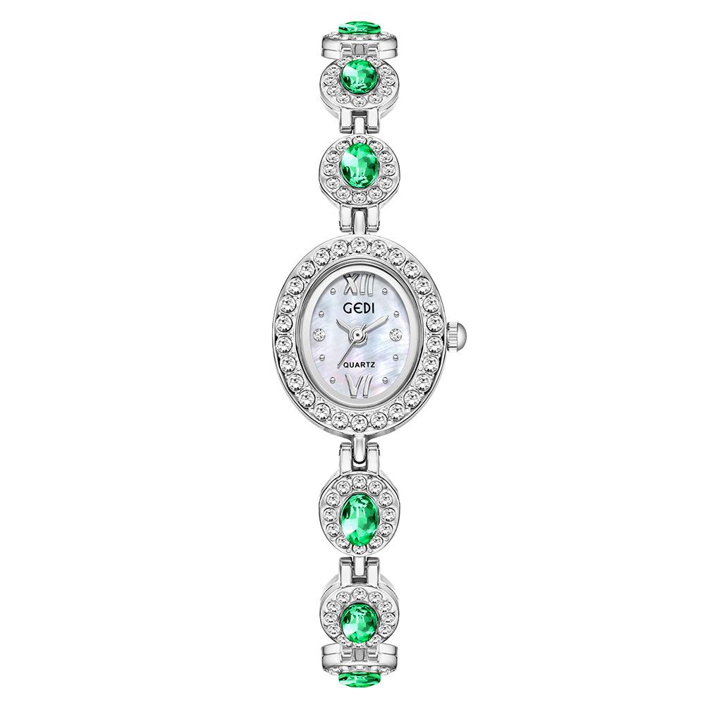 Niche High-End Bracelet Watch Light Luxury Oval Rhinestone Quartz Watch Women S Small Exquisite Literary Watch
Niche High-End Bracelet Watch Light Luxury Oval Rhinestone Quartz Watch Women S Small Exquisite Literary Watch