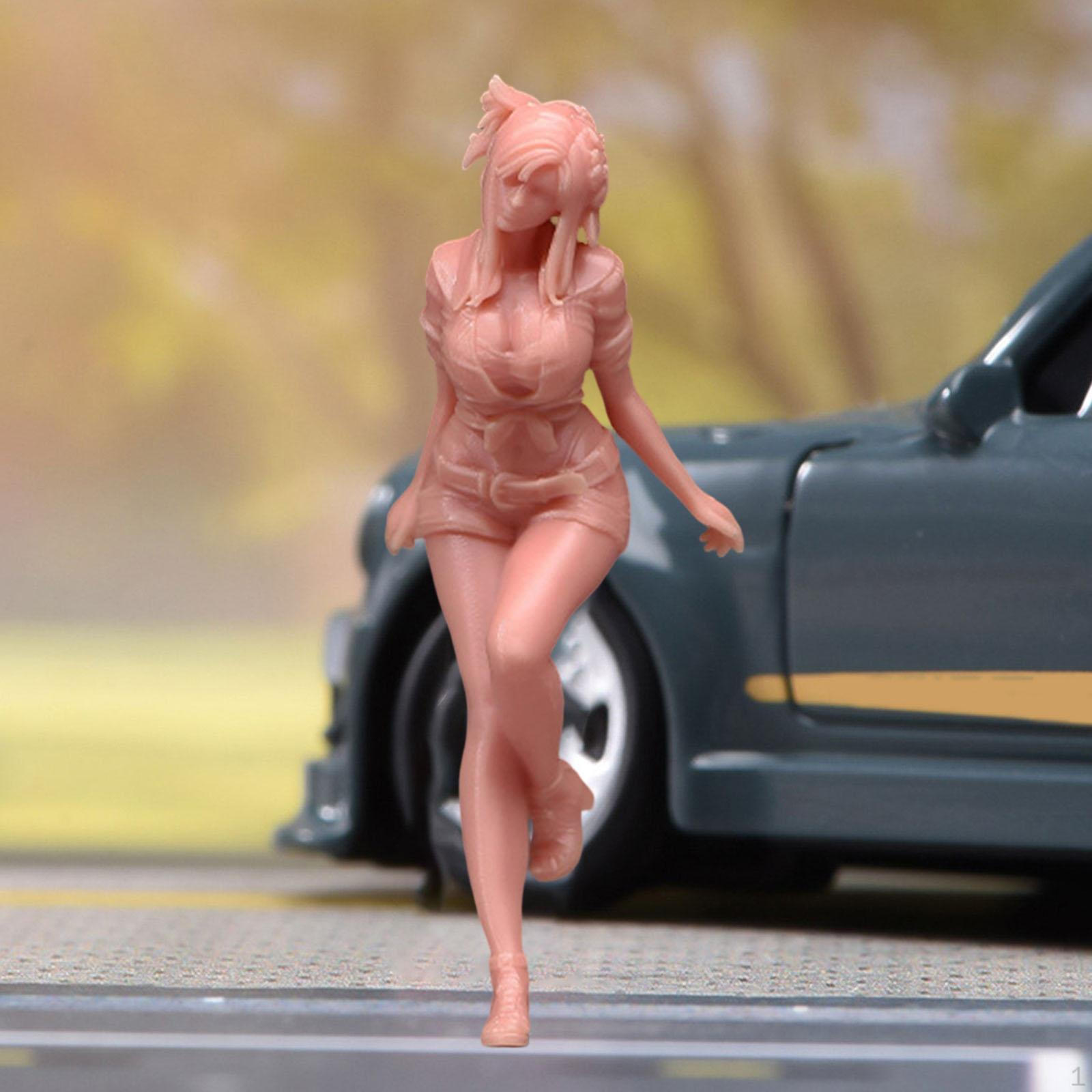 1/64 Girl Figure Model Diorama Scenery DIY Projects Collectible Miniature Scene Diecast Car Show Unpainted
1/64 Girl Figure Model Diorama Scenery DIY Projects Collectible Miniature Scene Diecast Car Show Unpainted