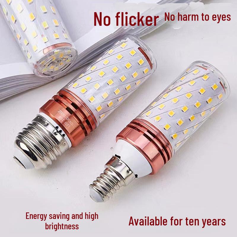 E27/E14 Energy-Saving LED Corn Bulb - Warm White Tri-Color Chandelier Light E14 Screw 12W
E27/E14 Energy-Saving LED Corn Bulb - Warm White Tri-Color Chandelier Light E14 Screw 12W