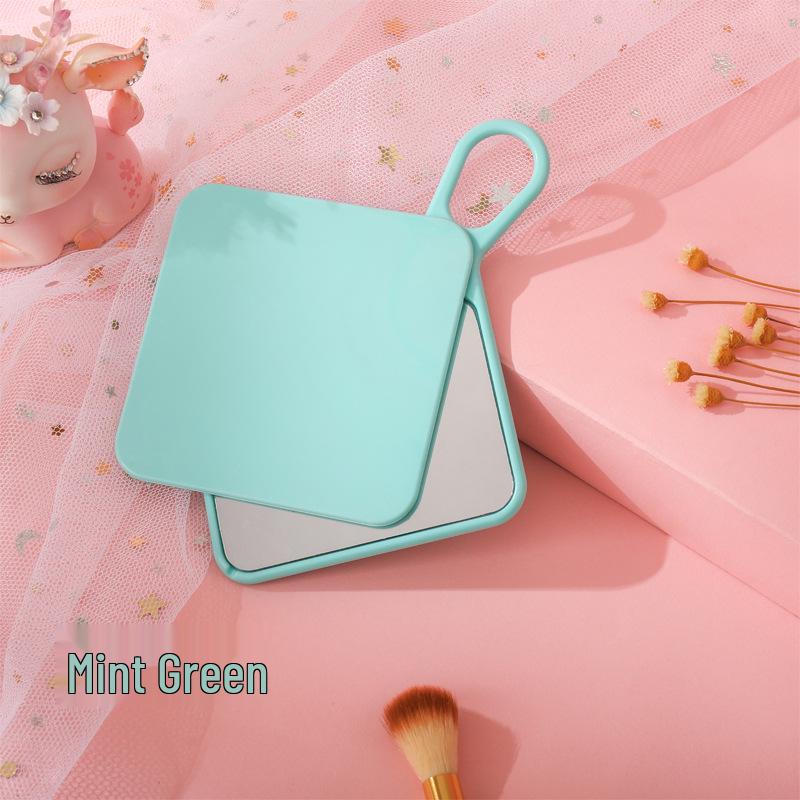 Portable Rotating Silver Makeup Mirror - Cute Bedroom and Pocket Mirror with Custom Logo 8x8 cm мятный зеленый
Portable Rotating Silver Makeup Mirror - Cute Bedroom and Pocket Mirror with Custom Logo 8x8 cm мятный зеленый