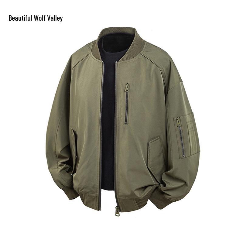 Unisex Retro Bomber Jacket with Solid Colors & Print Designs - Perfect for Spring & Autumn Casual Wear XL хакі
Unisex Retro Bomber Jacket with Solid Colors & Print Designs - Perfect for Spring & Autumn Casual Wear XL хакі