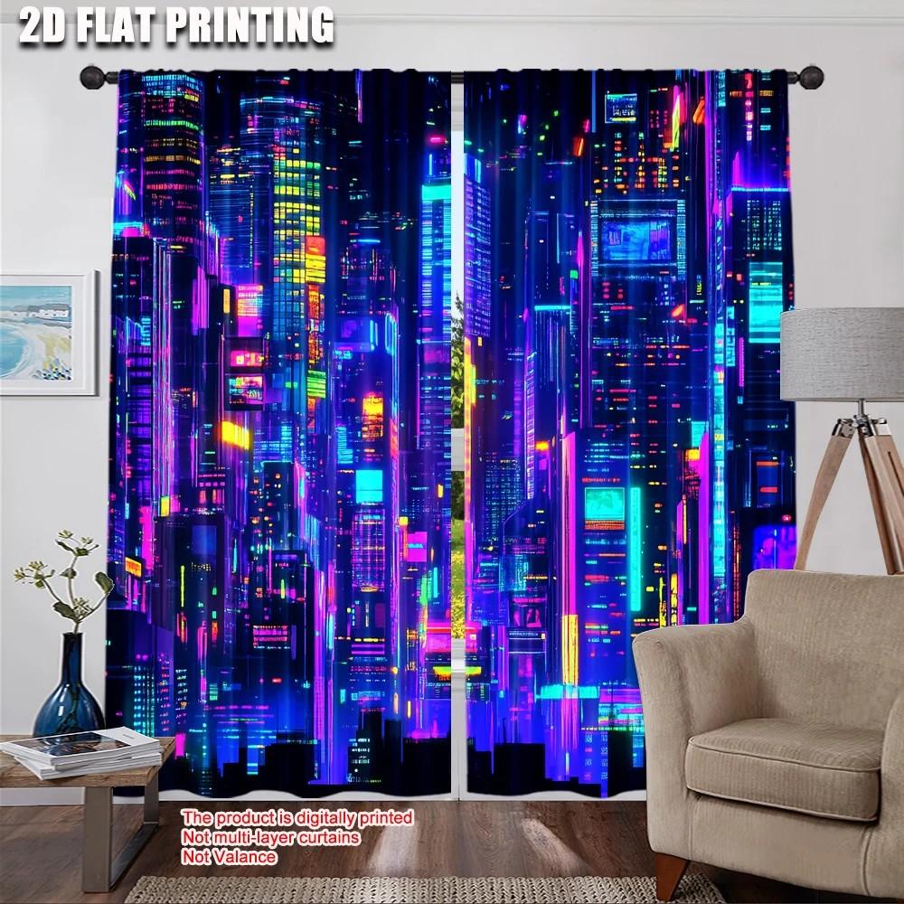 2pcs Vibrant Cityscape Window Curtains Room Darkening Polyester Living Room Decor Rod Pocket Curtains 100*130 Rod Pocket 1pcs
2pcs Vibrant Cityscape Window Curtains Room Darkening Polyester Living Room Decor Rod Pocket Curtains 100*130 Rod Pocket 1pcs