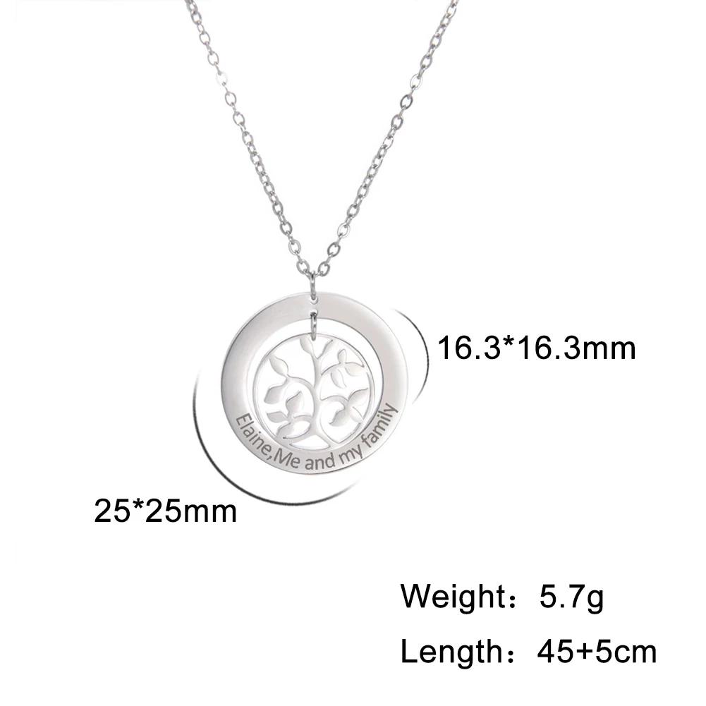 Tree Of Life Family Custom Name Necklace Personalized Stainless Steel Jewelry for Women Family Member 2026 Tree Necklace Gifts 45cm&Style B
Tree Of Life Family Custom Name Necklace Personalized Stainless Steel Jewelry for Women Family Member 2026 Tree Necklace Gifts 45cm&Style B