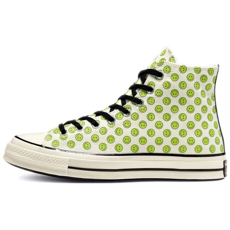 Кроссовки унисекс Converse Chuck 70 Happy Camper High Allover Smiley Faces White Egret Lemongrass 167637C
Кроссовки унисекс Converse Chuck 70 Happy Camper High Allover Smiley Faces White Egret Lemongrass 167637C