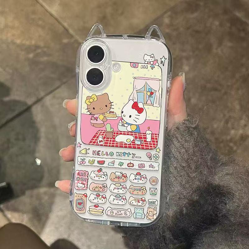 KT Cat Cartoon Phone Case with Cat Ears for iPhone 14/15/16 Pro Max Apple 14 Plus
KT Cat Cartoon Phone Case with Cat Ears for iPhone 14/15/16 Pro Max Apple 14 Plus