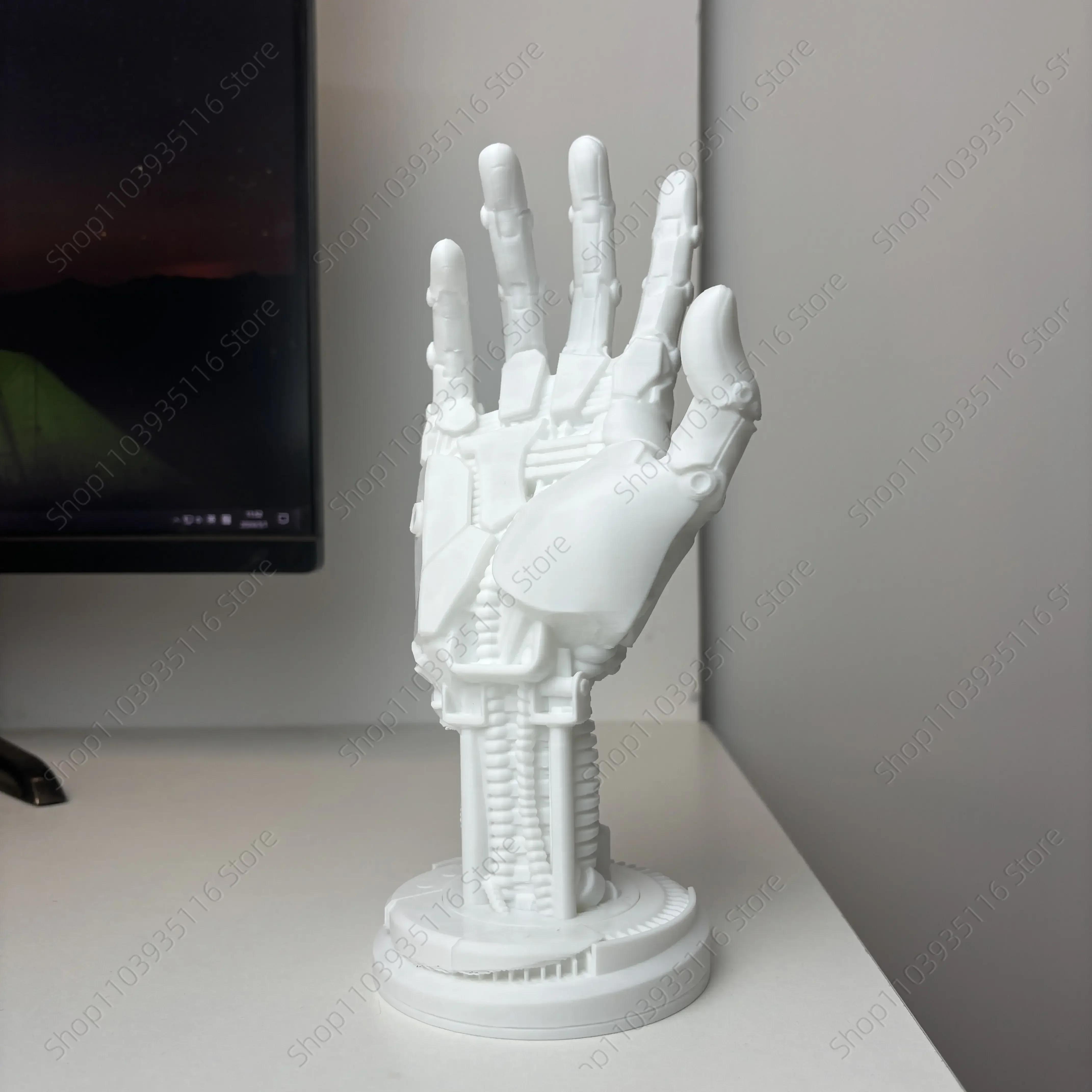 Manipulator Machine Hand Desk Decor Model GamePad Headset Holder 3D printing Gift Cyberpunk style for PS5 25cm
Manipulator Machine Hand Desk Decor Model GamePad Headset Holder 3D printing Gift Cyberpunk style for PS5 25cm