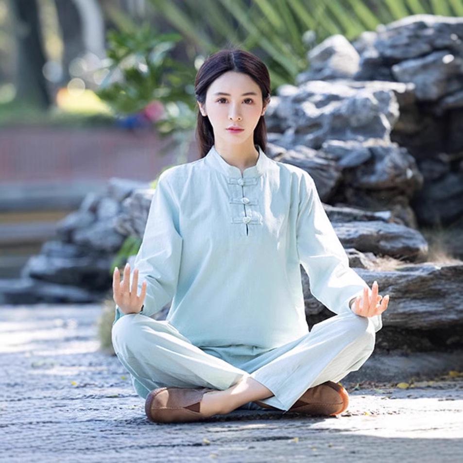 Women s High-End Cotton Linen Yoga Set: Spring/Autumn Retro Frog Button Zen Suit for Tai Chi and Tea Ceremony Large
Women s High-End Cotton Linen Yoga Set: Spring/Autumn Retro Frog Button Zen Suit for Tai Chi and Tea Ceremony Large