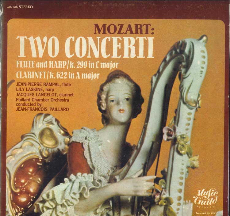 LP Record W.A. MOZART JEAN PIERRE RAMPAL LI Mozart Two Concerti MS136 MUSIC GUILD 1964 France Classical Used
LP Record W.A. MOZART JEAN PIERRE RAMPAL LI Mozart Two Concerti MS136 MUSIC GUILD 1964 France Classical Used