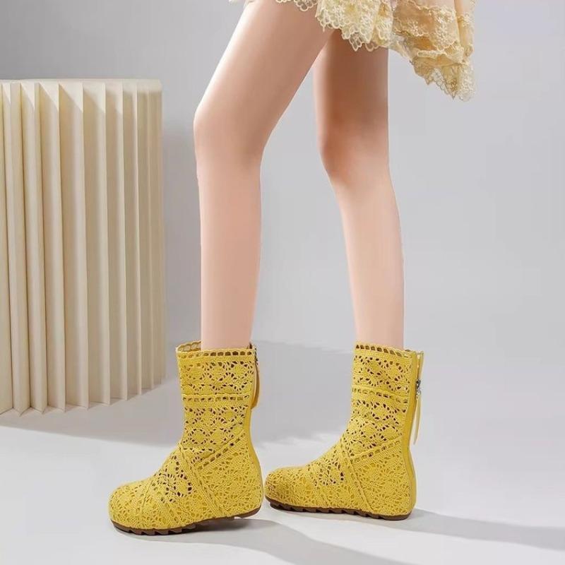 Summer breathable short boots with an inner height of 6 cm breathable woven invisible height increase lace fashionable casual summer boots 40 жовтий
Summer breathable short boots with an inner height of 6 cm breathable woven invisible height increase lace fashionable casual summer boots 40 жовтий
