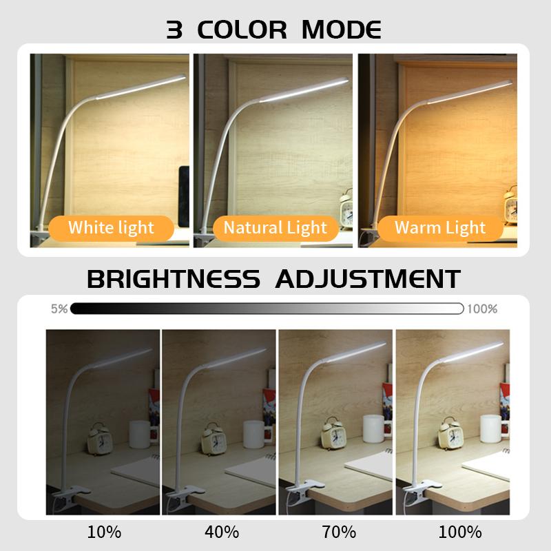 LED Reading Light Desk Lamp Clip USB Book Light Bedside Eye Protection Brightness Adjustable for Home Office Dorm Reading Lamp белый
LED Reading Light Desk Lamp Clip USB Book Light Bedside Eye Protection Brightness Adjustable for Home Office Dorm Reading Lamp белый