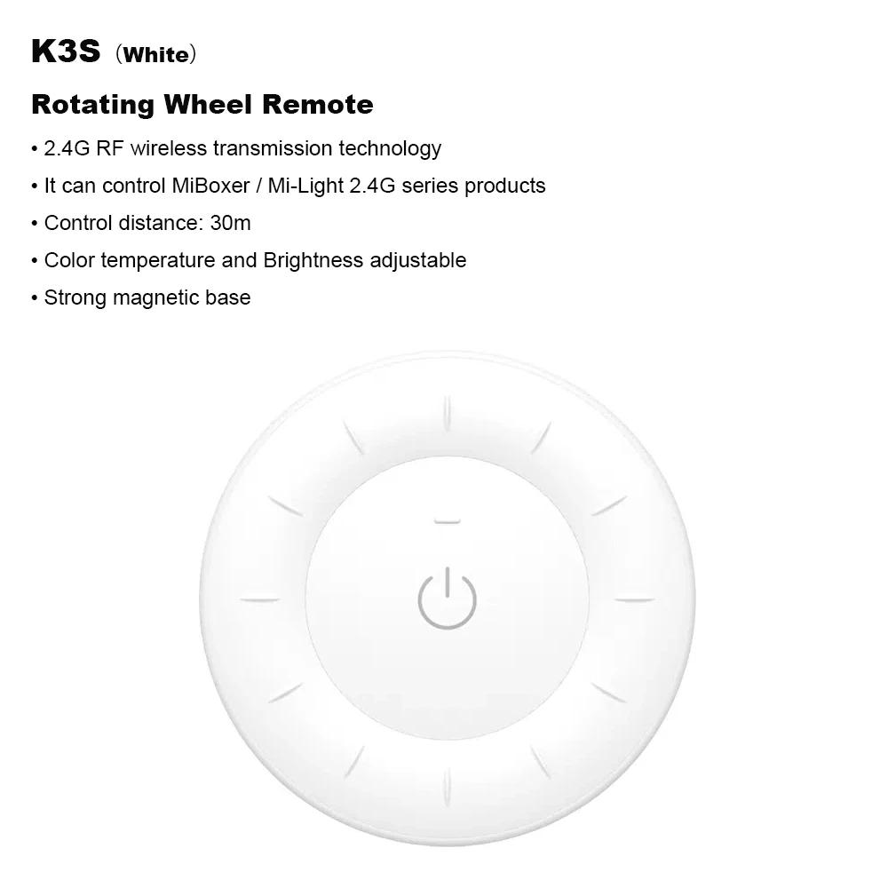 MiBoxer K3S 2.4G Rotating Wheel Remote Color Temperature Panel Remote Control Adjustable Dimmer Wireless for Lamps/Controllers
MiBoxer K3S 2.4G Rotating Wheel Remote Color Temperature Panel Remote Control Adjustable Dimmer Wireless for Lamps/Controllers
