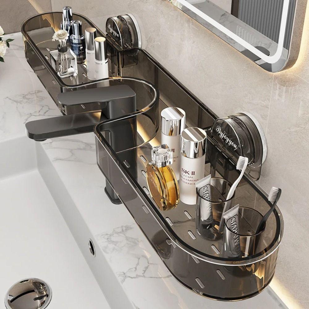 Non-punching Sink Mirror Front Storage Rack Suction Cup Installation Storage Holder Kitchen Transparent Grey
Non-punching Sink Mirror Front Storage Rack Suction Cup Installation Storage Holder Kitchen Transparent Grey