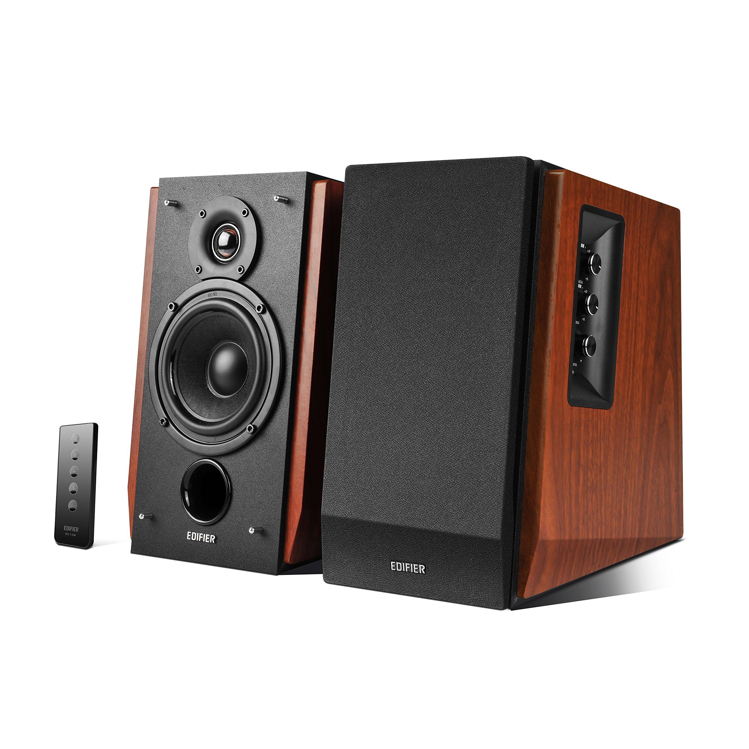 Edifier R1700BT Bluetooth 2-Way Bookshelf Speakers (Pair of 2) - Built-in Active Speaker Amplifier - Desktop PC Speaker Monitor Speaker Wooden
Edifier R1700BT Bluetooth 2-Way Bookshelf Speakers (Pair of 2) - Built-in Active Speaker Amplifier - Desktop PC Speaker Monitor Speaker Wooden