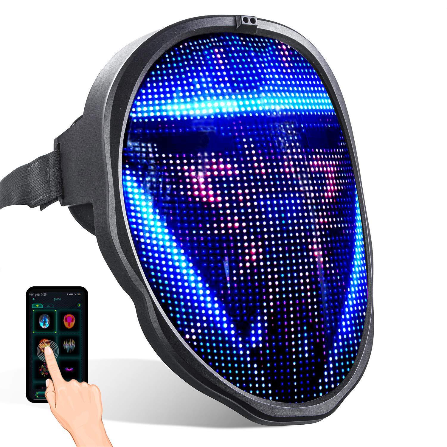 LED Masquerade Ball Mask: Full-Color Face-Changing for Halloween & Parties
LED Masquerade Ball Mask: Full-Color Face-Changing for Halloween & Parties