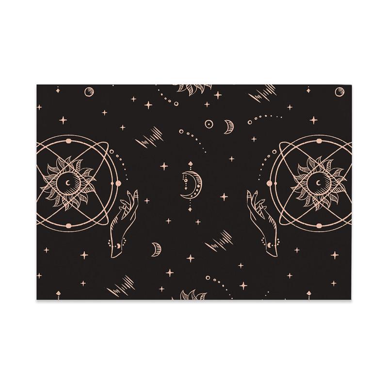 Bohemian Series Feather Sun Moon Eyes Black Flax Linen Insulated Placemat Decoration Dinner Table 45x30cm Heat Insulation 2pcs 30x45cm
Bohemian Series Feather Sun Moon Eyes Black Flax Linen Insulated Placemat Decoration Dinner Table 45x30cm Heat Insulation 2pcs 30x45cm
