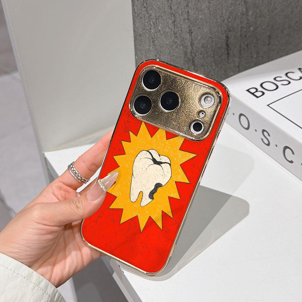 Lucky Start Phone Case For iPhone 17 16 15 14 13 12 11 Pro Max 16E Gold Electroplated glass shell Pop Art Molar Cover IPHONE14
Lucky Start Phone Case For iPhone 17 16 15 14 13 12 11 Pro Max 16E Gold Electroplated glass shell Pop Art Molar Cover IPHONE14