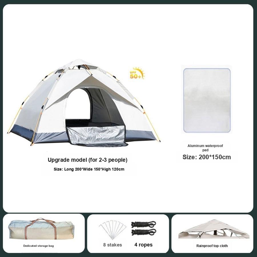 Automatic Folding Tent Outdoor Camping Family Shelter Sunscreen Waterproof Hiking Gear 200*150*120cm бежевий
Automatic Folding Tent Outdoor Camping Family Shelter Sunscreen Waterproof Hiking Gear 200*150*120cm бежевий