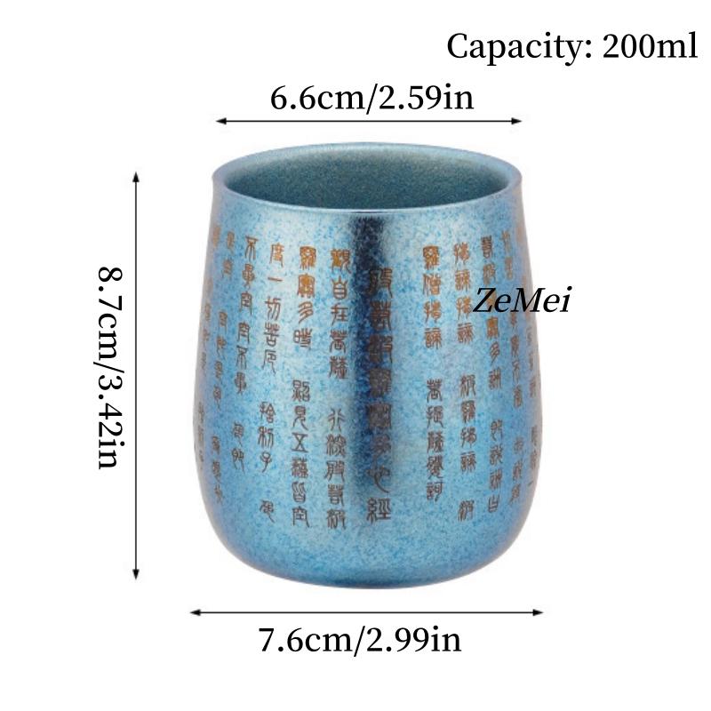1Pcs Pure Titanium Double-Wall Coffee Mug,Laser-engraved Text Water Cup Silver-Gray Drinking Office Tea Mug Exquisite Coffee Cup 200ml синій
1Pcs Pure Titanium Double-Wall Coffee Mug,Laser-engraved Text Water Cup Silver-Gray Drinking Office Tea Mug Exquisite Coffee Cup 200ml синій