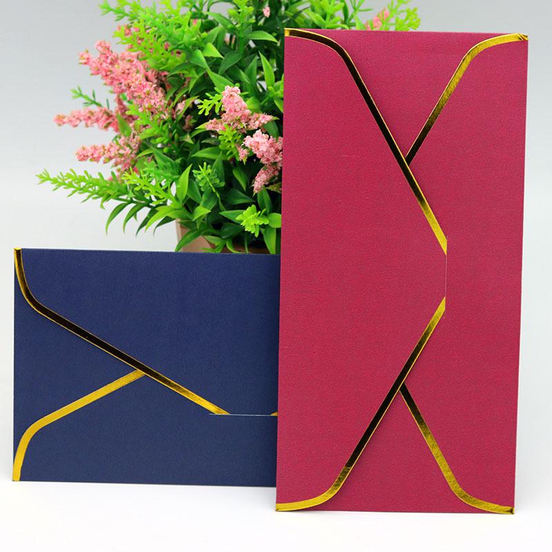 Gold-Edged Pearlescent Paper Envelope with Optional Hot-Stamped Logo for Invitations and Correspondence 22*11 cm
Gold-Edged Pearlescent Paper Envelope with Optional Hot-Stamped Logo for Invitations and Correspondence 22*11 cm