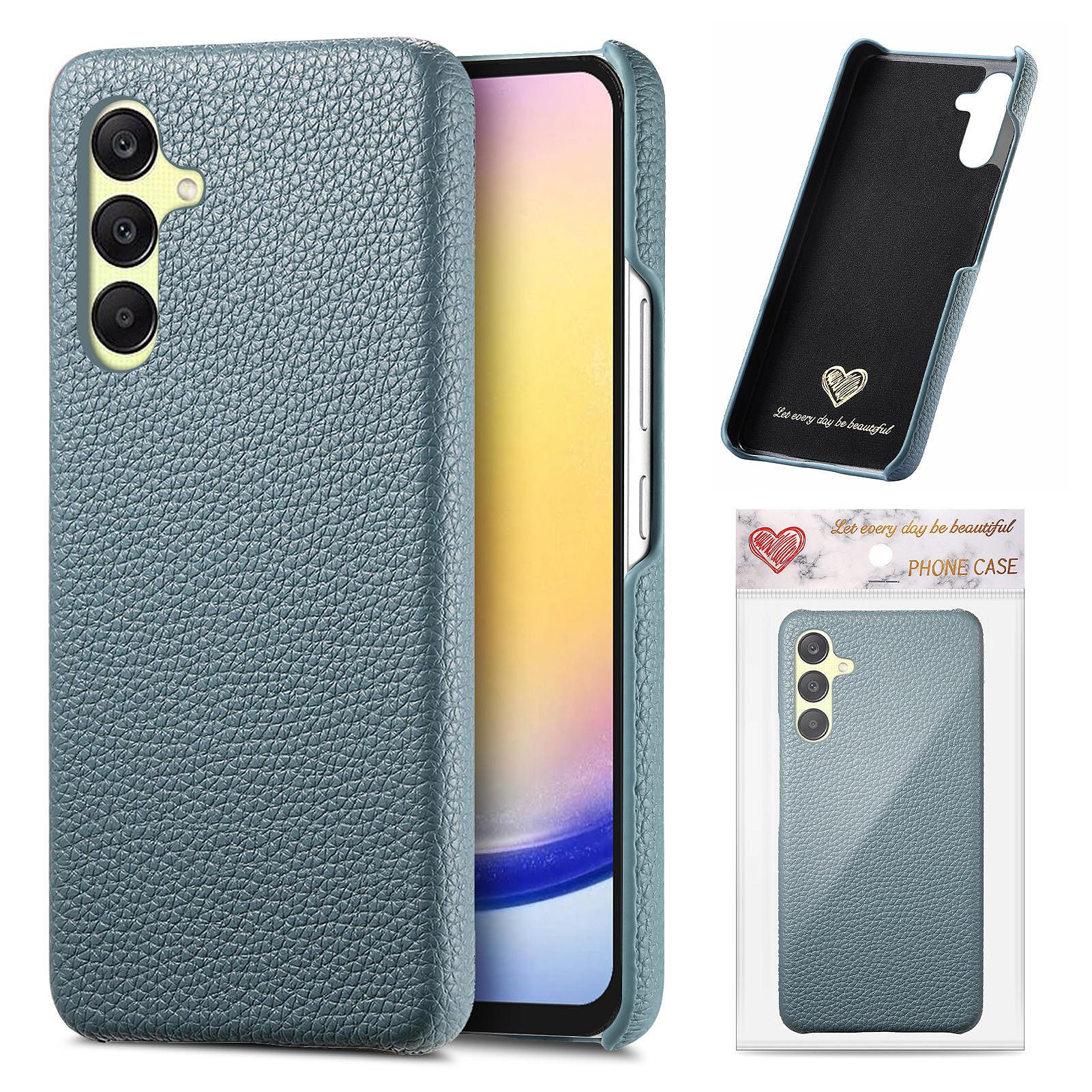 For Samsung Galaxy S25+ Case Litchi Texture Leather Coated PC Mobile Back Cover Baby Blue
For Samsung Galaxy S25+ Case Litchi Texture Leather Coated PC Mobile Back Cover Baby Blue
