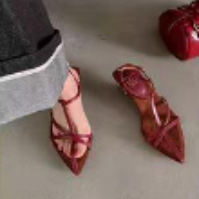 Fashion Women Sandals 2025 New Fashion Narrow Band Flat Heel Pointed Toe Ankle Buckle Zapatos Muje Ladies Gladiator Shoes 34 красный
Fashion Women Sandals 2025 New Fashion Narrow Band Flat Heel Pointed Toe Ankle Buckle Zapatos Muje Ladies Gladiator Shoes 34 красный