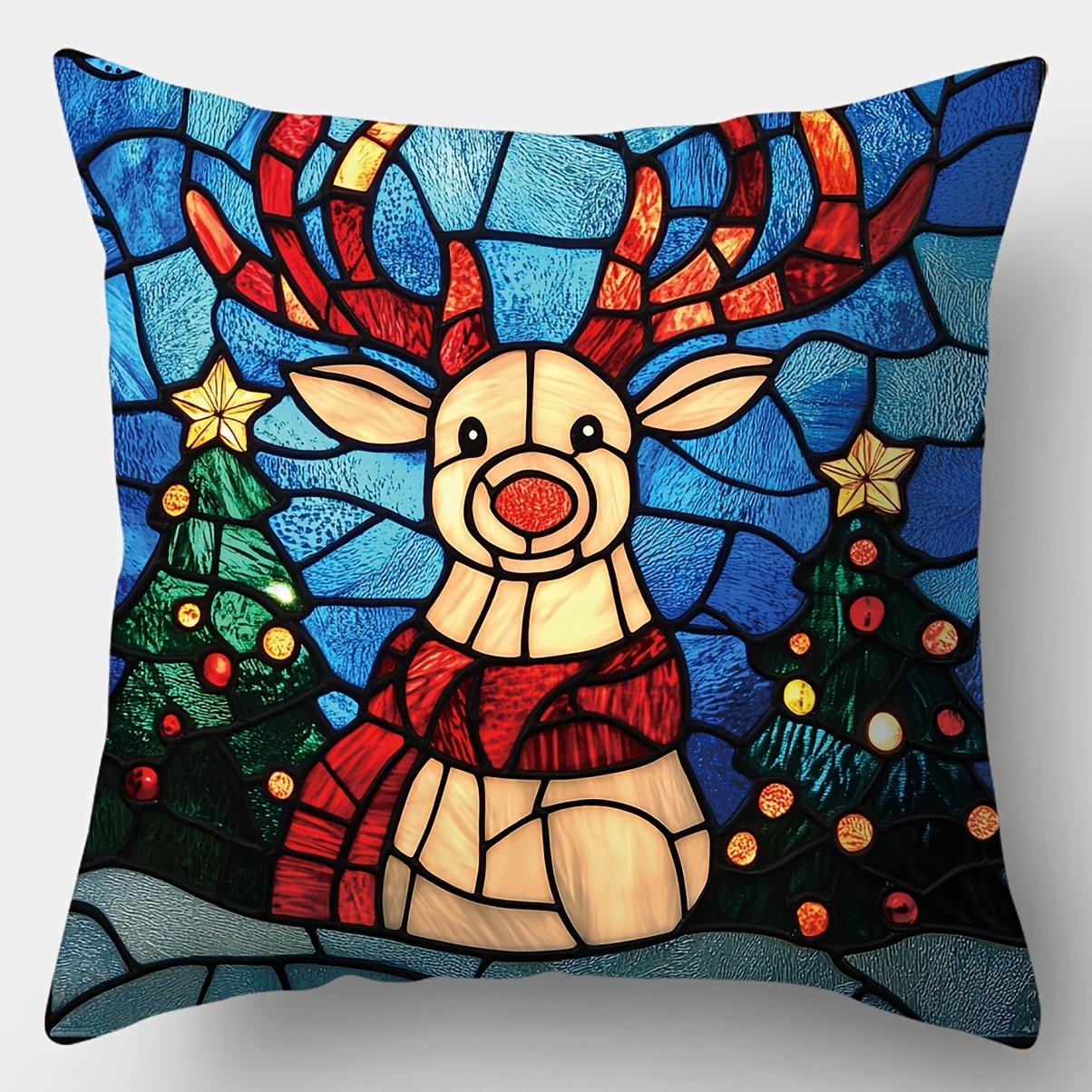 Домашний Декор Рождественский Витражный Стиль Праздничные Подушки Узор Наволочка Подходит Для Дивана Спальни Автомобиля Наволочка 40x40cm
Домашний Декор Рождественский Витражный Стиль Праздничные Подушки Узор Наволочка Подходит Для Дивана Спальни Автомобиля Наволочка 40x40cm